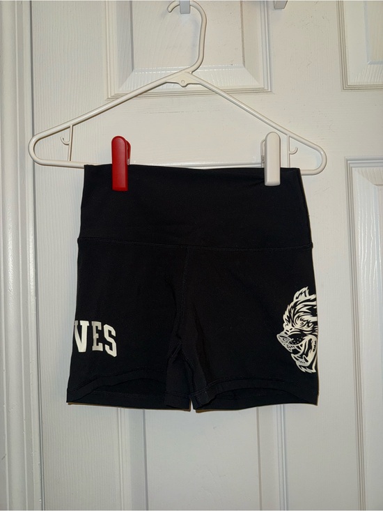 Darc Sport Pants - Darc Sport Black High-Waist Active Shorts with White Graphic